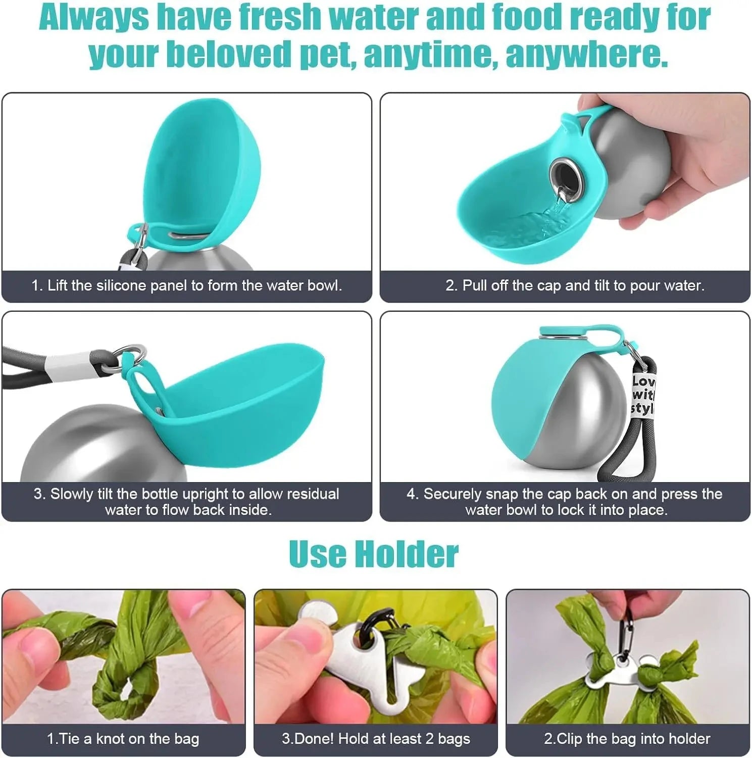 Travel Sip Pet Bottle